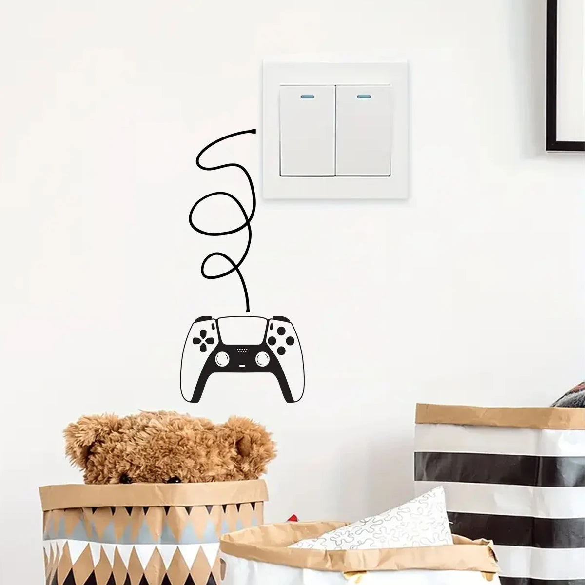 Graffiti Videospiel Joystick Wandtattoo Spielzimmer Gaming Zone Xbox Gamer Wandaufkleber Schlafzimmer Vinyl Home Decor