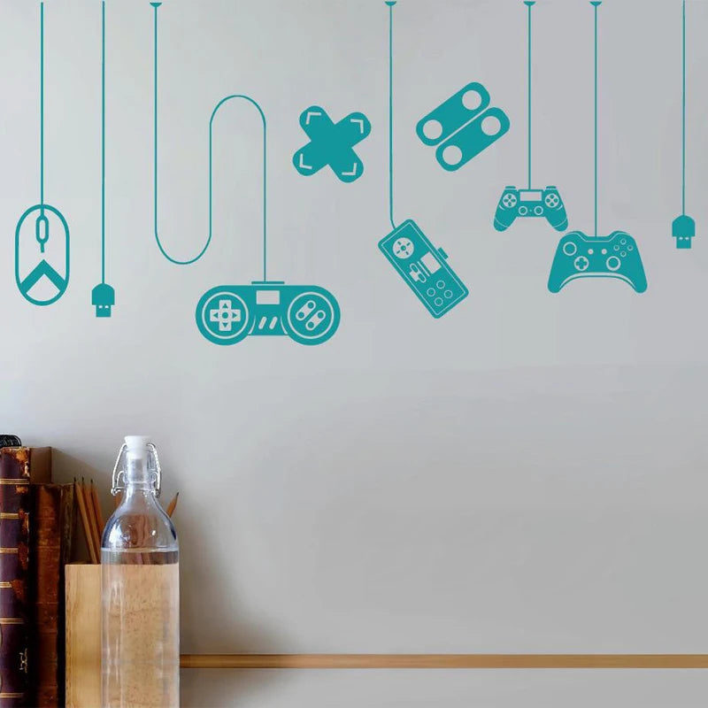 Gaming Wand Aufkleber, Gamer Decor, Gaming Aufkleber Für Jungen Zimmer Wand Dekor, Gamers Liebhaber Dekoration 2284