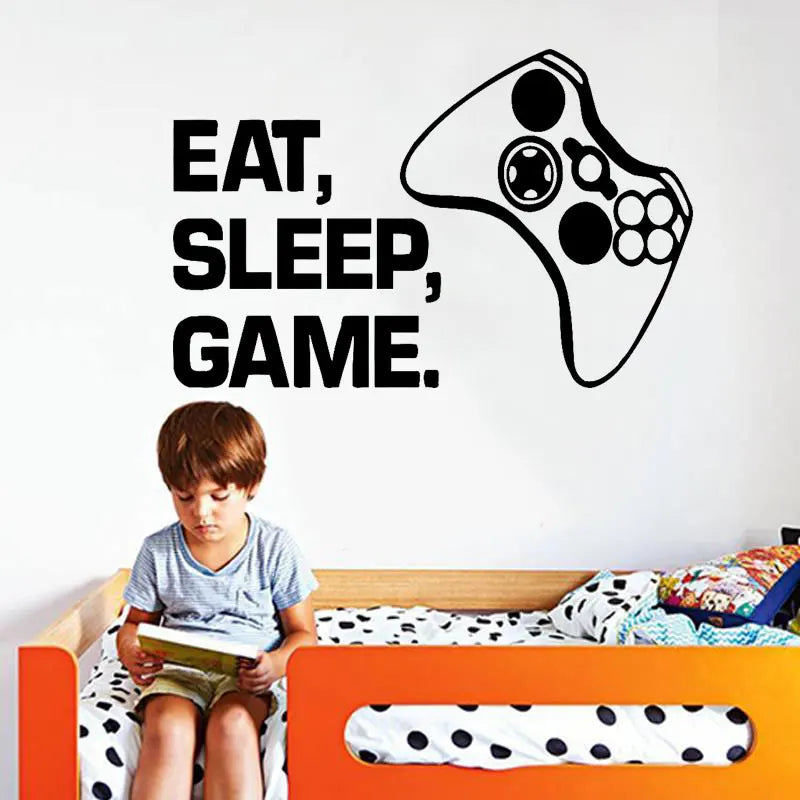 Geschnitzte Gamer Wand Aufkleber Vinyl Wandbild Tapete Für Kinder Jungen Zimmer Dekoration Decals Ps4 Gaming Poster Dekor Tür Aufkleber