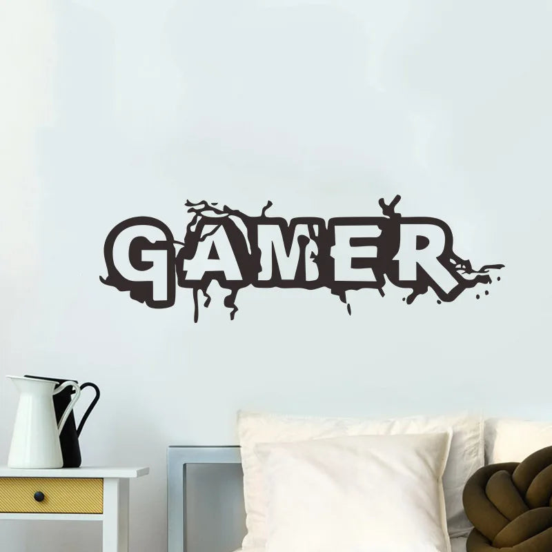 Gamer Riss Muster Wand Aufkleber Wohnzimmer Für Kinderzimmer Schlafzimmer Hintergrund Hause Dekoration Aufkleber Wandbild Aufkleber Tapete