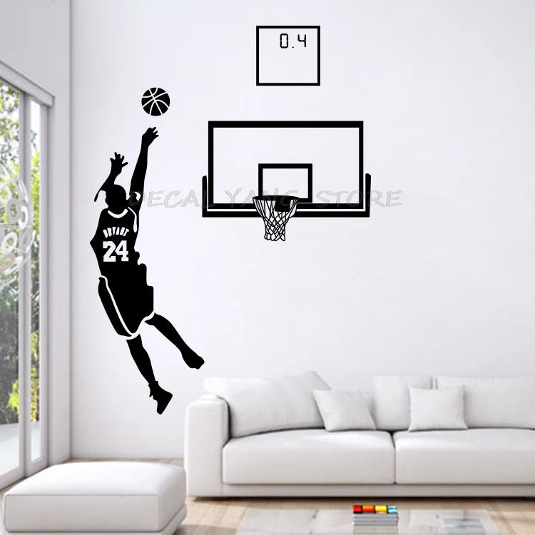 Sport Thema Wand Abziehbilder Basketball Star Aufkleber für Wohnzimmer und Jungen Zimmer Die Miraculous 0,4 s Überlieferungen von 1605