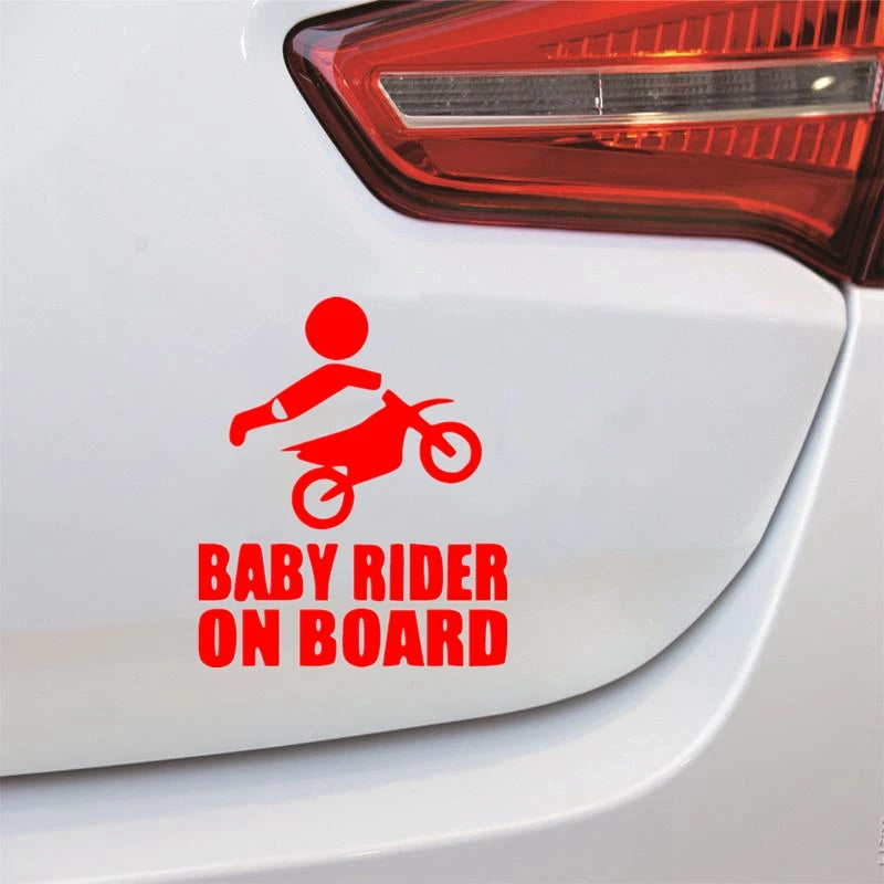 Verschiedene Größen Baby Rider an Bord, lustiger Vinyl-Autoaufkleber, wasserfester Autoaufkleber, Aufkleber auf dem Auto, LKW, Stoßstange, Heckscheibe