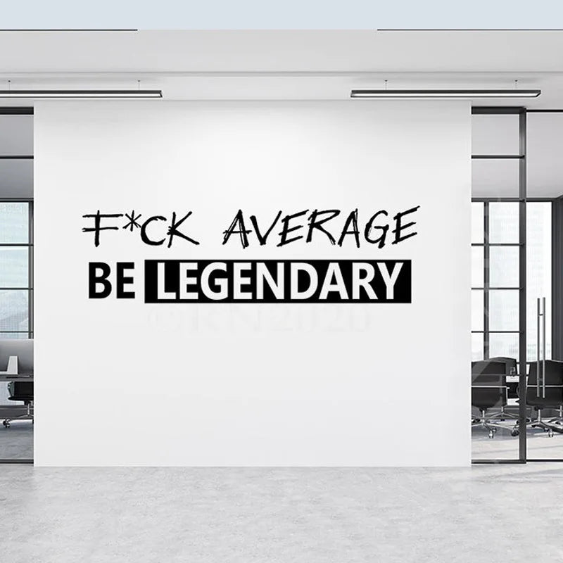 Tun Nicht Durchschnitt Werden Legendären Zitat Wand Aufkleber Büro Gym Inspirational Motivation Zitat Wand Aufkleber Fitness Schule Vinyl