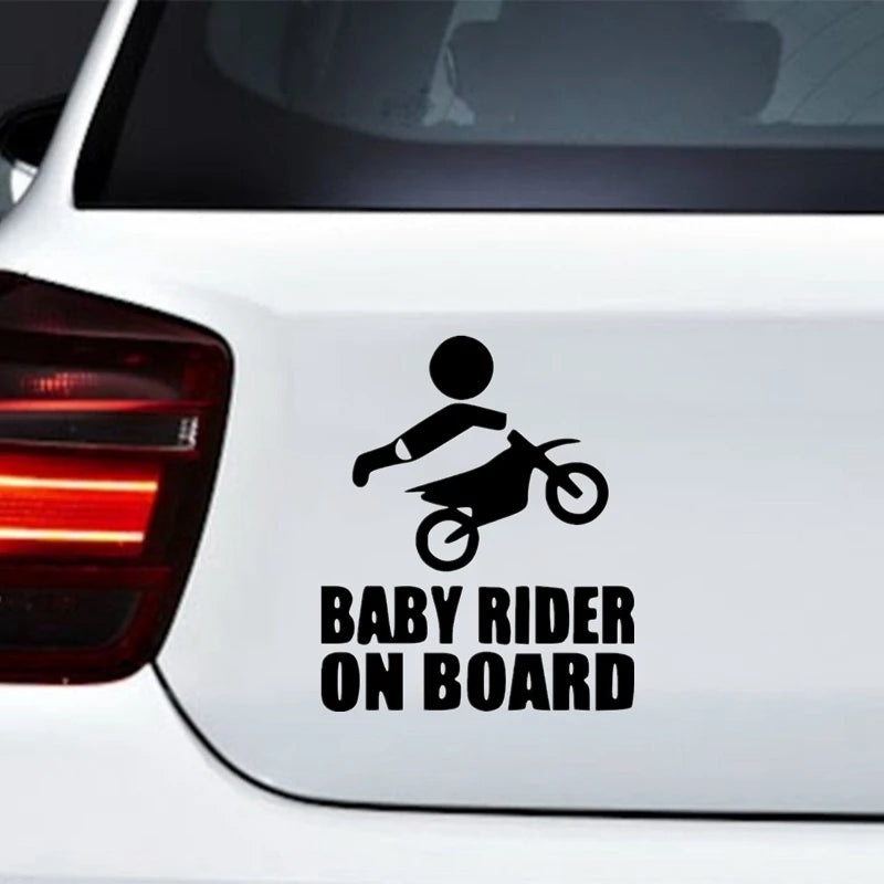 Verschiedene Größen Baby Rider an Bord, lustiger Vinyl-Autoaufkleber, wasserfester Autoaufkleber, Aufkleber auf dem Auto, LKW, Stoßstange, Heckscheibe