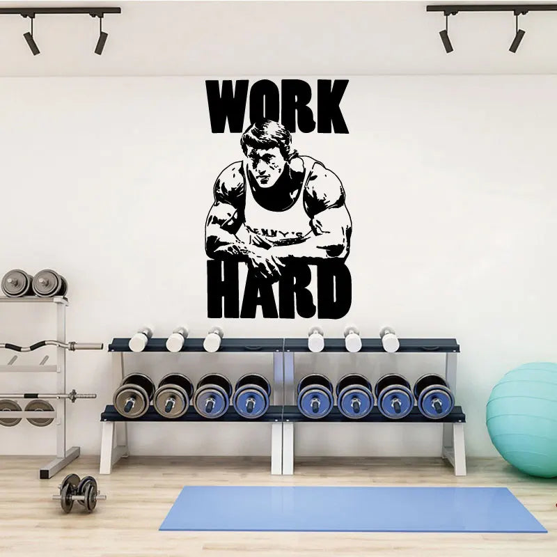 Bodybuilding gym fitness trainer sport muscle vinyl wand aufkleber gym fitness fans zimmer dekoration decals silhouette geschenke S2