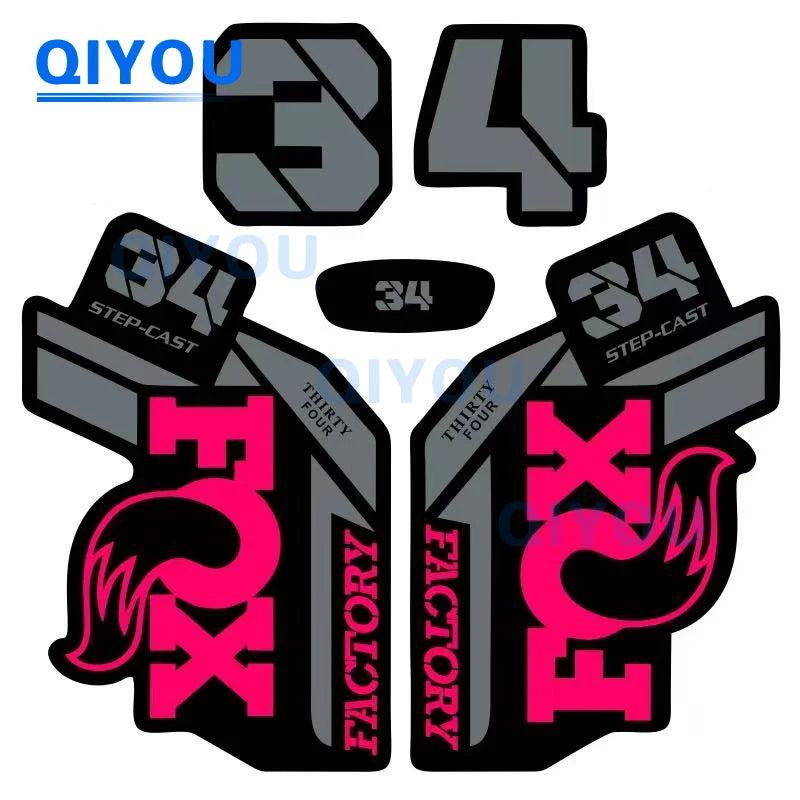 Foxs Aufkleber 36 38 34, All-Terrain-Fahrrad, Autoaufkleber