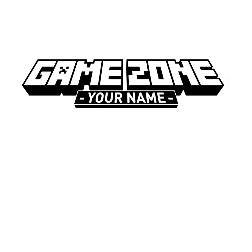 Personalisierter Name Game Zone Wandtattoo Spielzimmer Benutzerdefinierte Video Gaming Gamer Xbox Ps Wandaufkleber