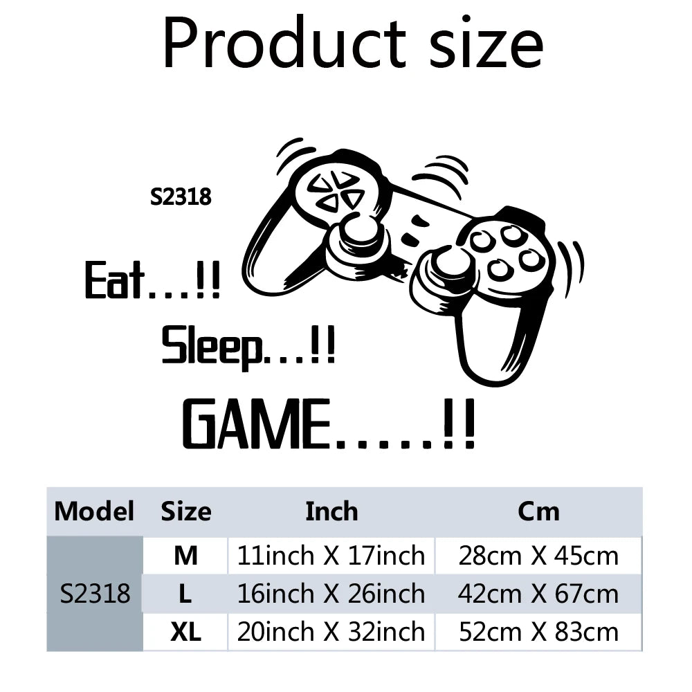 1pc Gamer Wand Kunst Aufkleber Für Kinderzimmer Dekor Spiel Griff Frase Vinyl Aufkleber Für Kinder Schlafzimmer Tür abziehbilder