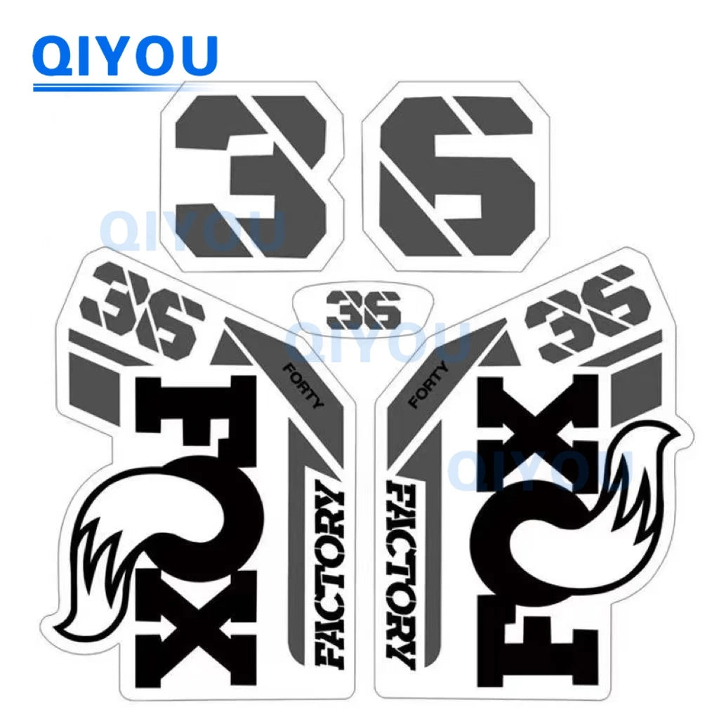 Foxs Aufkleber 36 38 34, All-Terrain-Fahrrad, Autoaufkleber