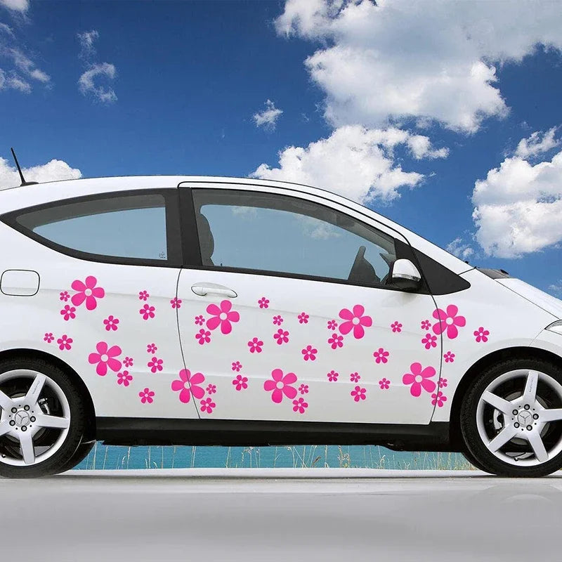 25er-Pack Gänseblümchen-Blumen-Aufkleber, Aufkleber für Fliesen, Auto, Ganzkörper-Styling, atemberaubende Aufkleber, romantisches Vinyl-Zubehör, wasserfeste Teile