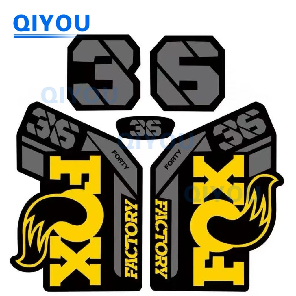 Foxs Aufkleber 36 38 34, All-Terrain-Fahrrad, Autoaufkleber