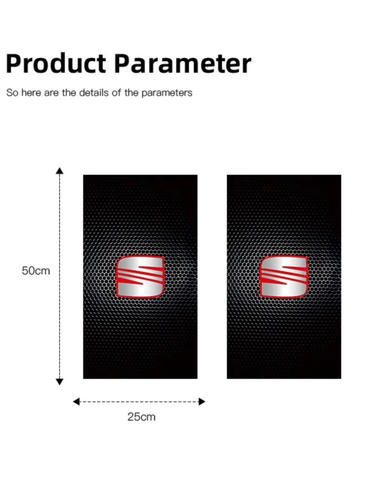 2Pcs Auto B-säule Aufkleber Tür Mitte Säule Anti-Scratch Aufkleber Für Seat Cupra FR Leon Ibiza Mk3 5F 6J Ateca Sportcoup Exeo