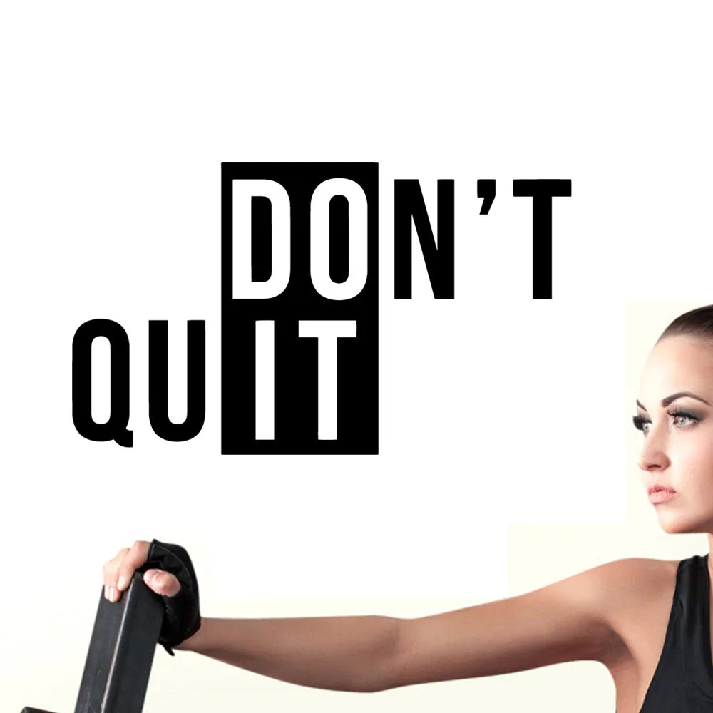 1pc Fitness Aufkleber Gym Dekoration DIY Vinyl selbstklebende Kunst Aufkleber für Fitness Räume Dekor Gym Aufkleber Wandtattoo Tapete