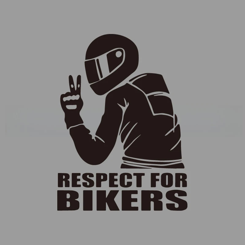 A motorcycle rider with a cool profile creative&funny stickers for cartoon fans&lover,high quality for car trucks motorcycles &l