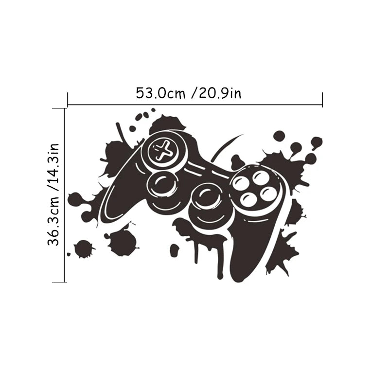 3D-Vinyl-Wandkunst, coole Spielkonsolen-Wandaufkleber für Zuhause, Jungen, Schlafzimmer, Kinder, Gaming, Zimmer, E-Sport, Gamer Zone, Dekoration, Poster
