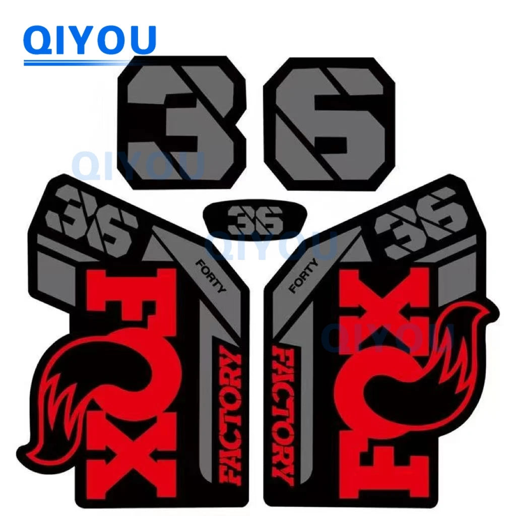 Foxs Aufkleber 36 38 34, All-Terrain-Fahrrad, Autoaufkleber