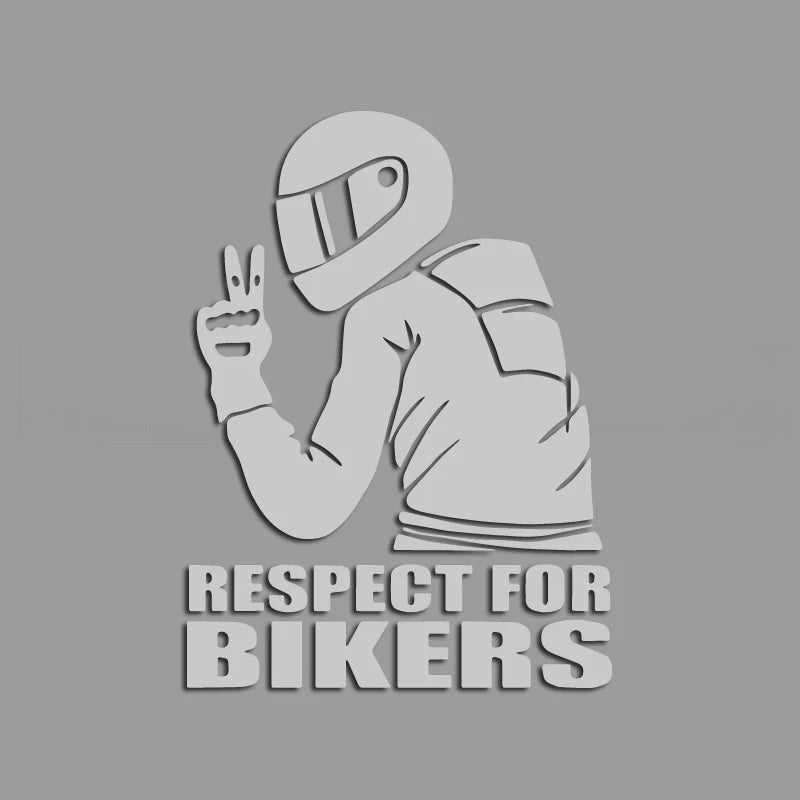 A motorcycle rider with a cool profile creative&funny stickers for cartoon fans&lover,high quality for car trucks motorcycles &l