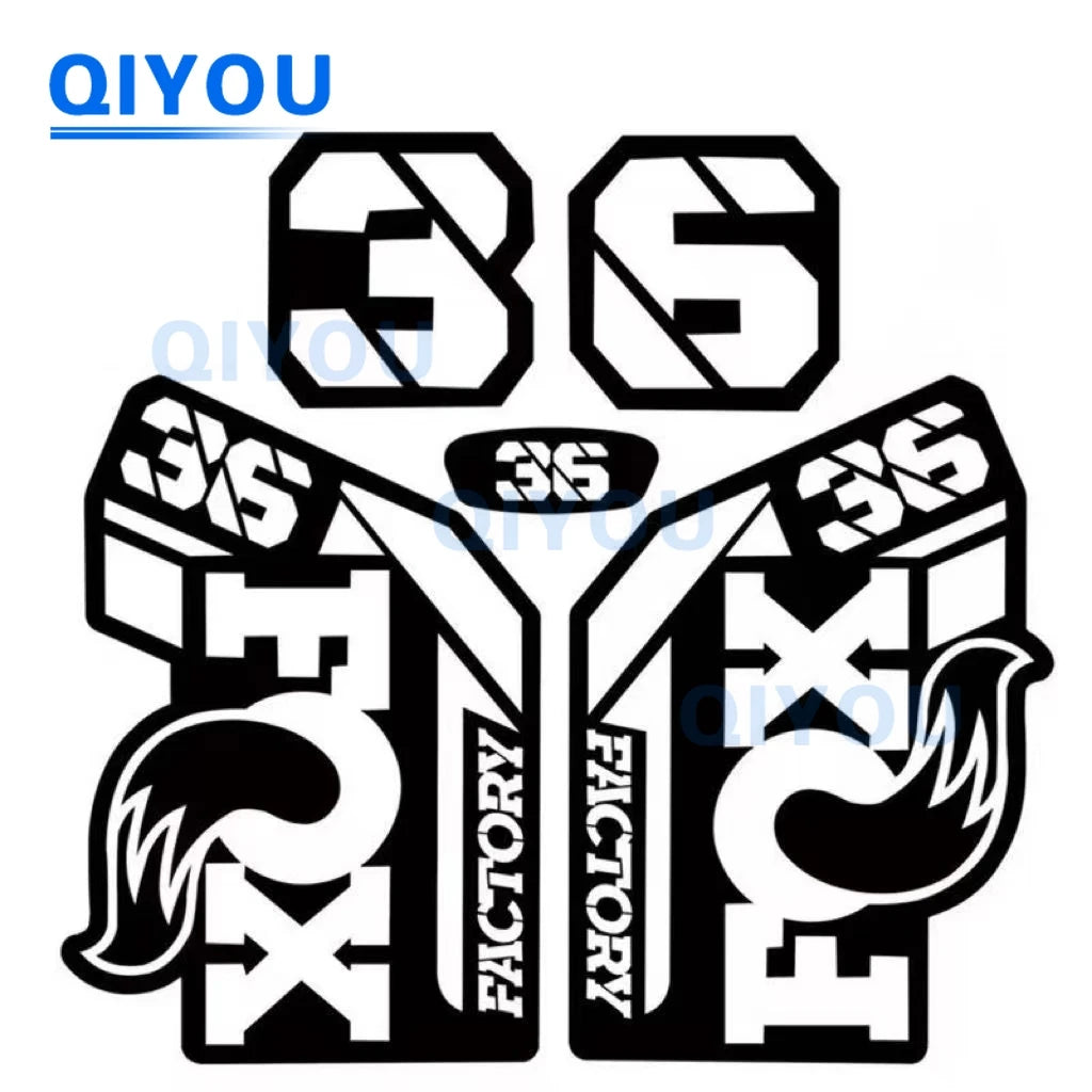 Foxs Aufkleber 36 38 34, All-Terrain-Fahrrad, Autoaufkleber