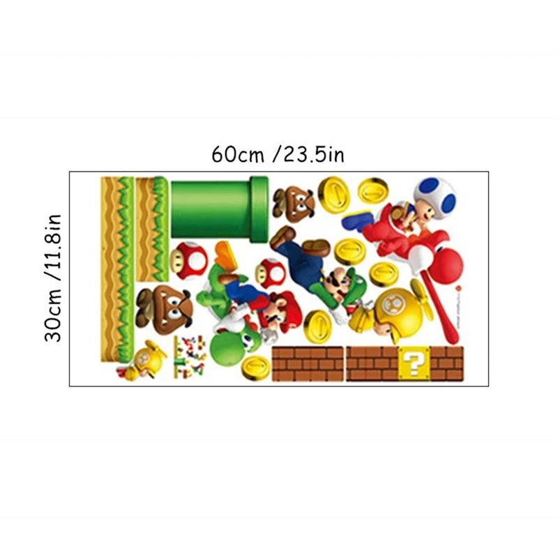 So Funny Cartoon Game Vinyl-Wandaufkleber für Heimdekoration, Kinderzimmer, Schlafzimmer, Super Boy Gamer, DIY-Puzzle, Gaming-Poster-Aufkleber