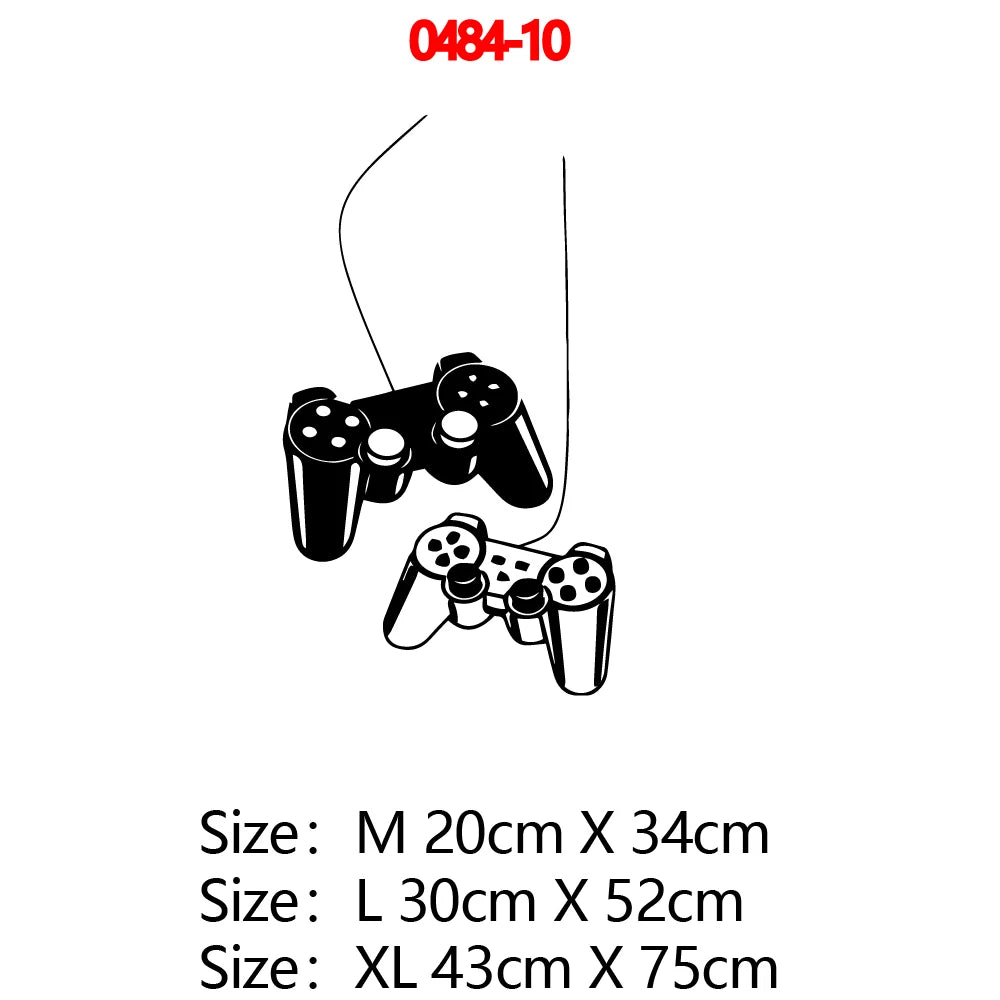 Erstellen Sie Gamer Wandaufkleber Vinyl Wandbild Tapete für Kinder Jungen Zimmer Dekoration Aufkleber Ps4 Gaming Poster Dekor Türaufkleber