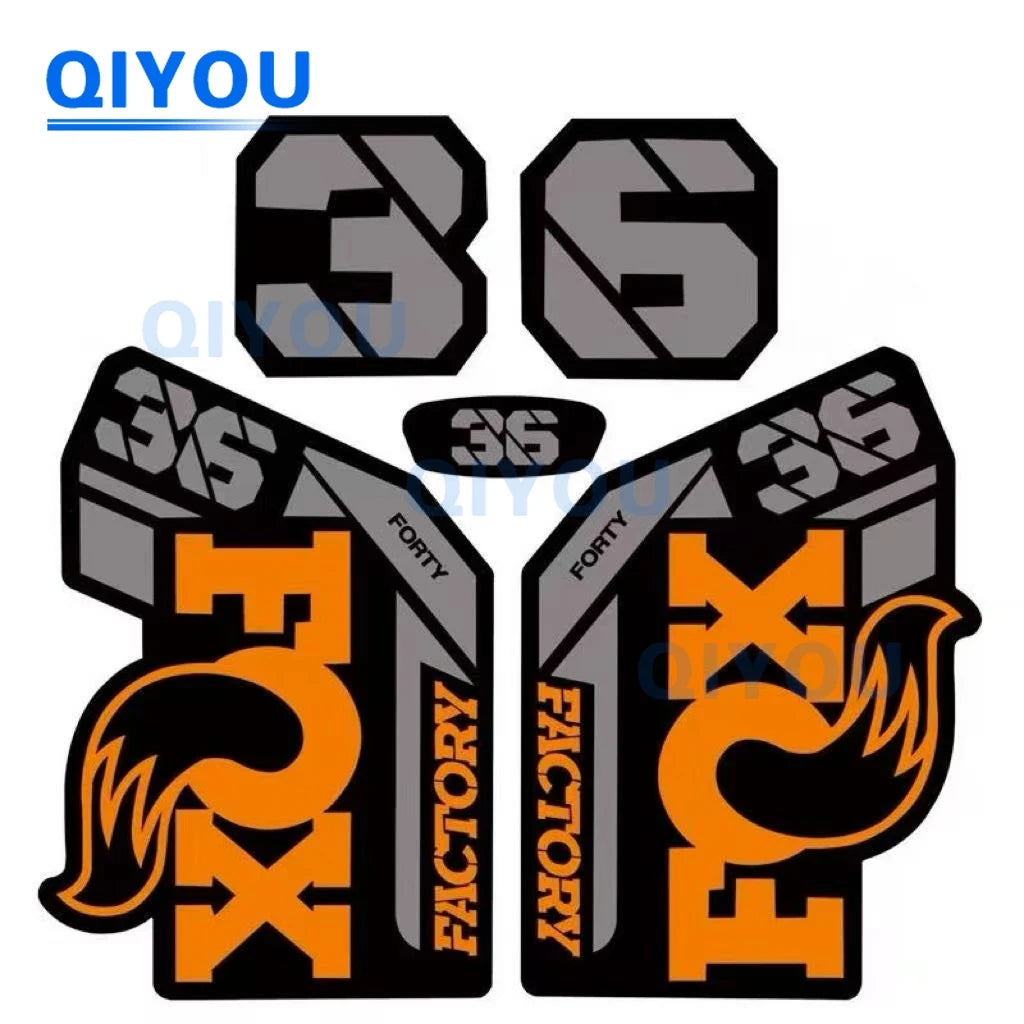 Foxs Aufkleber 36 38 34, All-Terrain-Fahrrad, Autoaufkleber