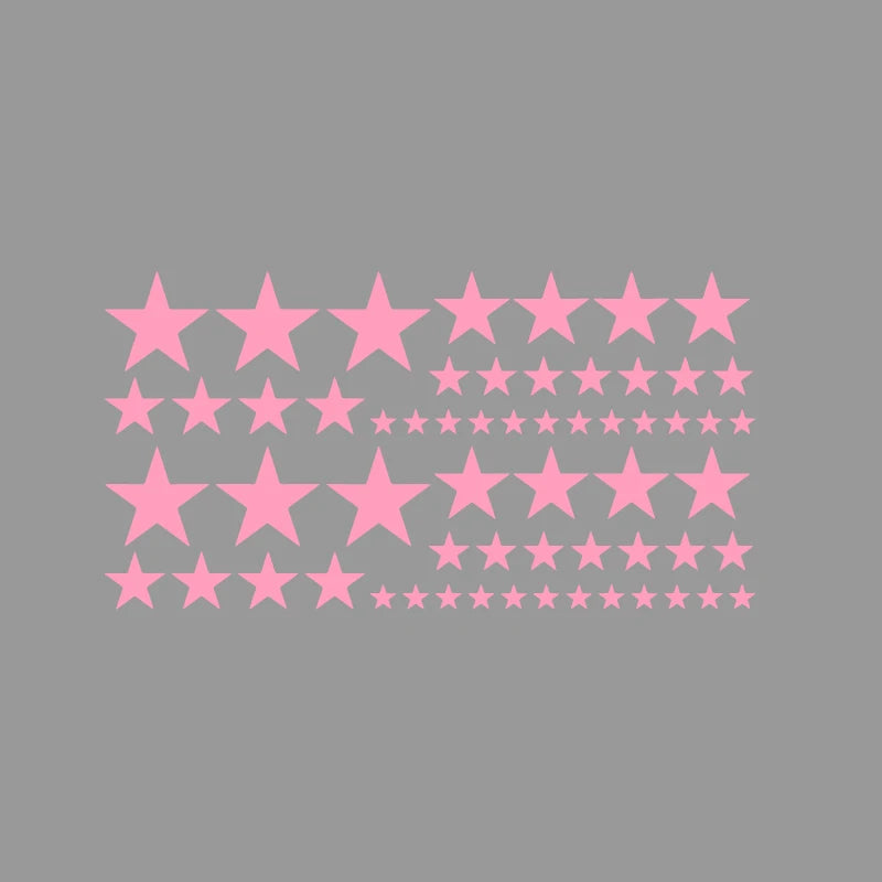 Reflektierender Autoaufkleber mit fünfzackigem Stern, kreativer Vinyl-Aufkleber für Laptop, Motorrad, wasserdicht und langlebig