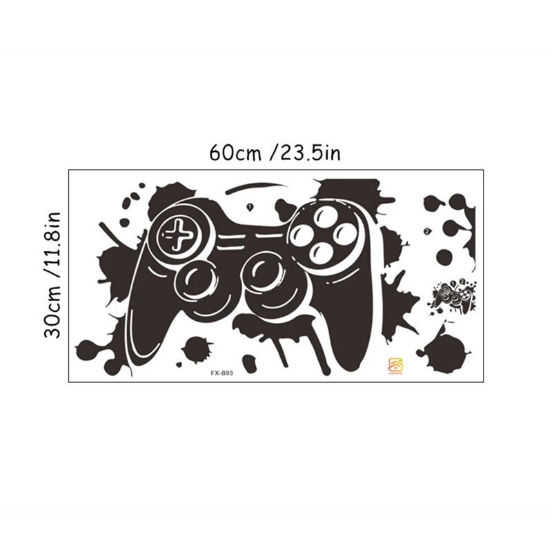 3D-Vinyl-Wandkunst, coole Spielkonsolen-Wandaufkleber für Zuhause, Jungen, Schlafzimmer, Kinder, Gaming, Zimmer, E-Sport, Gamer Zone, Dekoration, Poster