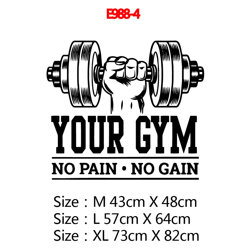 Große 73cmX104cm Fitness Zitat Vinyl Wand Aufkleber Für Studio Zimmer Decor Fitness Zimmer Aufkleber Motivieren Frse Vinyl Wand Abziehbilder