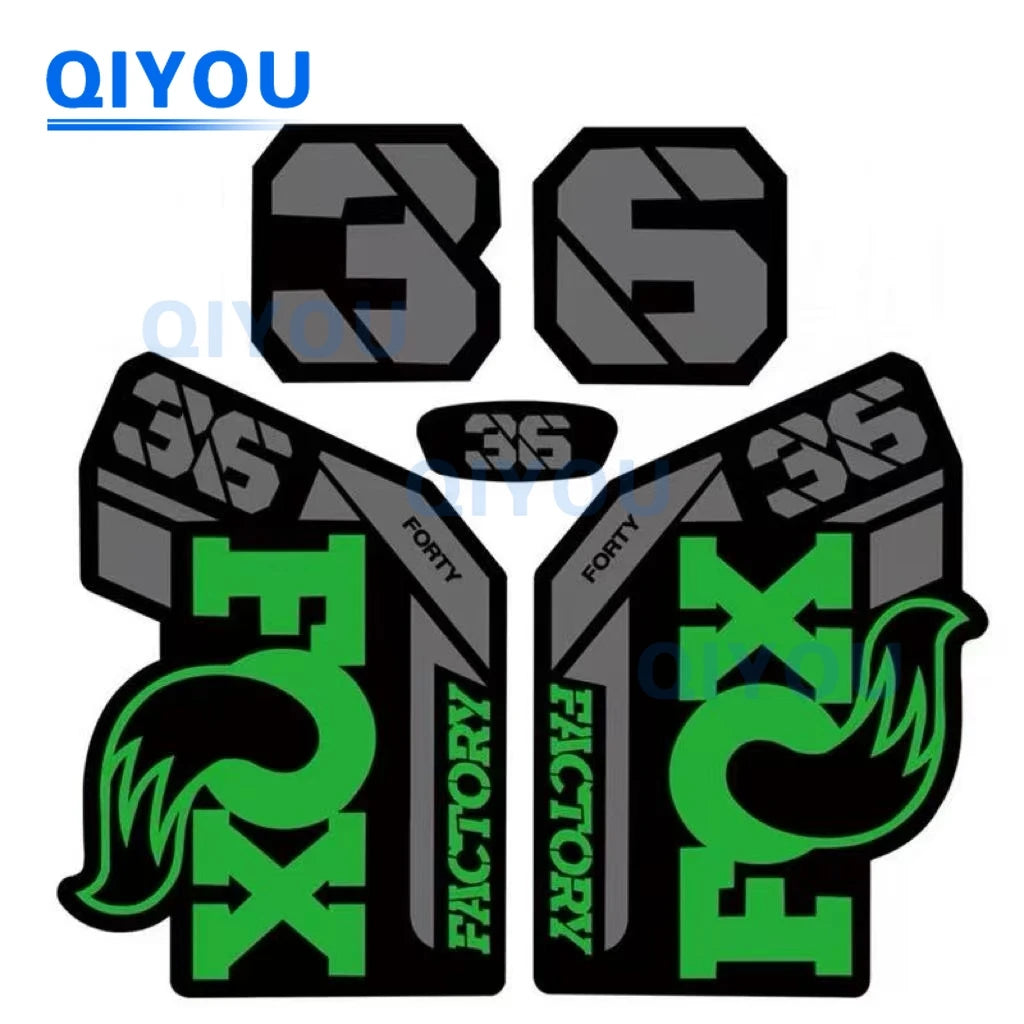 Foxs Aufkleber 36 38 34, All-Terrain-Fahrrad, Autoaufkleber