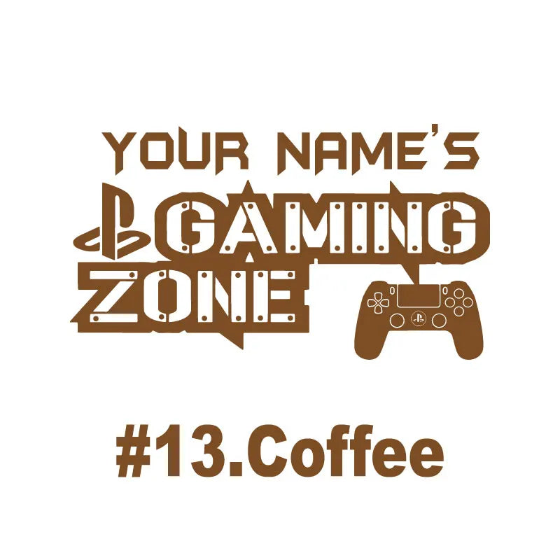Anpassbare name Spiel zimmer wand aufkleber Internet cafe spiel studio Spiel fans raum dekoration vinyl wand aufkleber geburtstag geschenk YX01