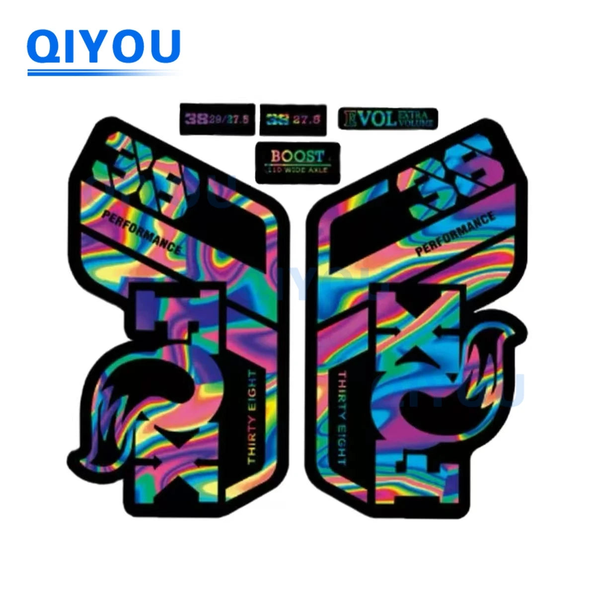 Foxs Aufkleber 36 38 34, All-Terrain-Fahrrad, Autoaufkleber