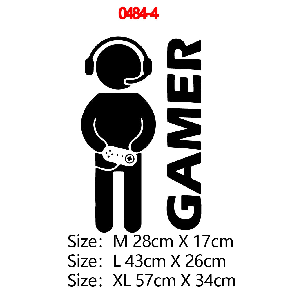 Erstellen Sie Gamer Wandaufkleber Vinyl Wandbild Tapete für Kinder Jungen Zimmer Dekoration Aufkleber Ps4 Gaming Poster Dekor Türaufkleber
