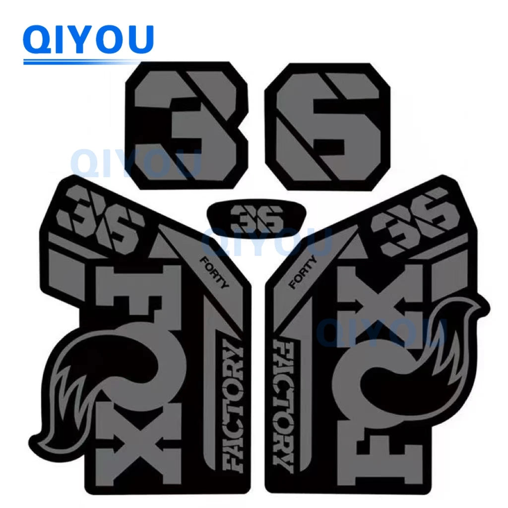 Foxs Aufkleber 36 38 34, All-Terrain-Fahrrad, Autoaufkleber