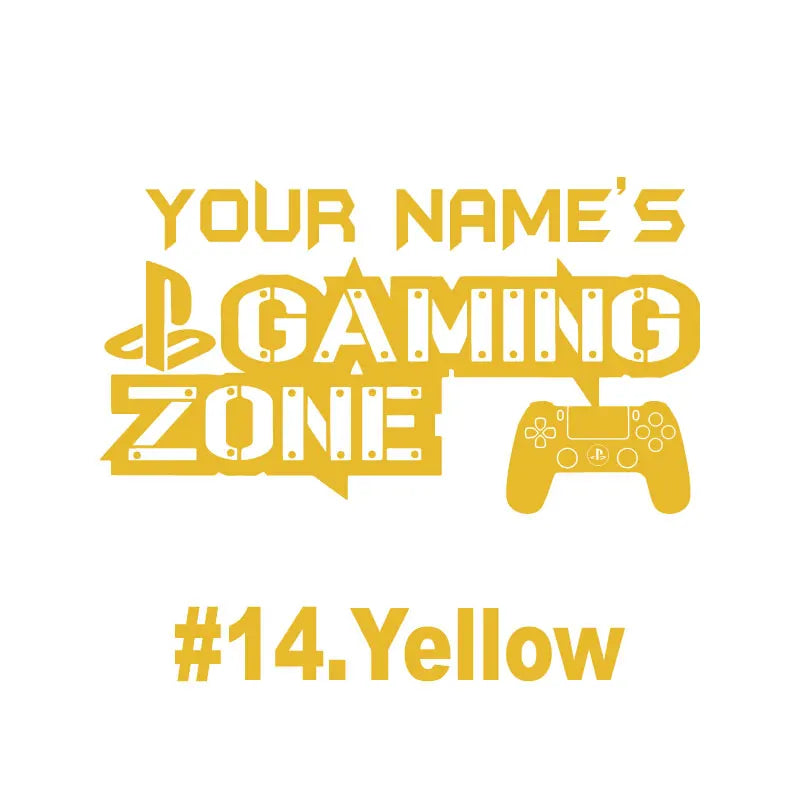 Anpassbare name Spiel zimmer wand aufkleber Internet cafe spiel studio Spiel fans raum dekoration vinyl wand aufkleber geburtstag geschenk YX01