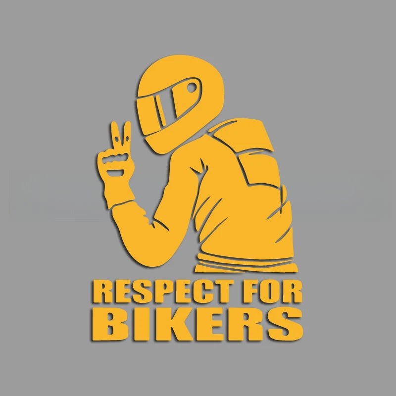 A motorcycle rider with a cool profile creative&funny stickers for cartoon fans&lover,high quality for car trucks motorcycles &l