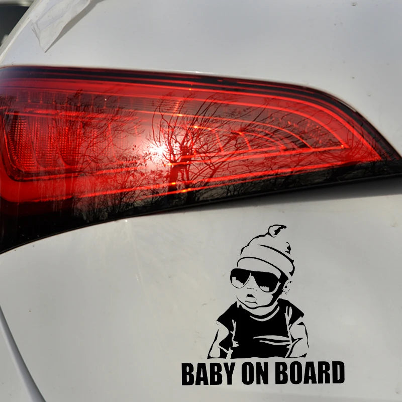 LYKX BABY AN BORD Kreative Mode Auto Aufkleber Schwanz Warnung Zeichen Vinyl Aufkleber