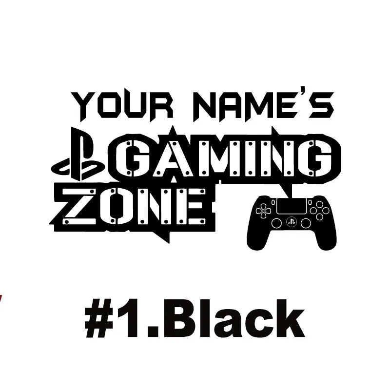 Anpassbare name Spiel zimmer wand aufkleber Internet cafe spiel studio Spiel fans raum dekoration vinyl wand aufkleber geburtstag geschenk YX01