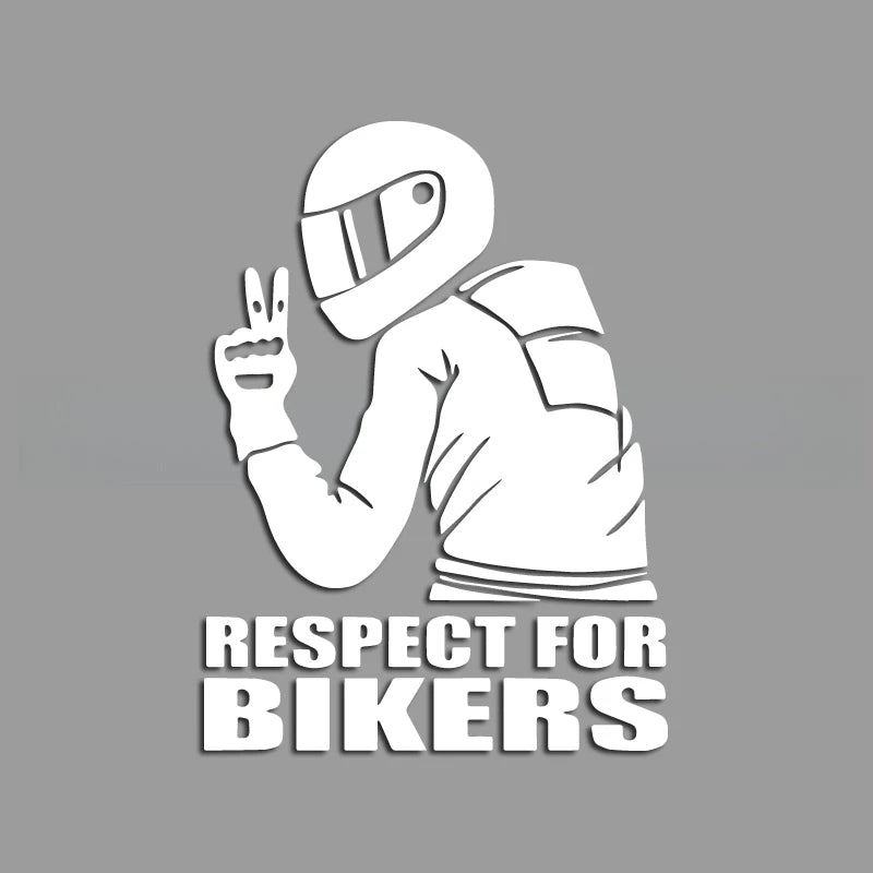 A motorcycle rider with a cool profile creative&funny stickers for cartoon fans&lover,high quality for car trucks motorcycles &l