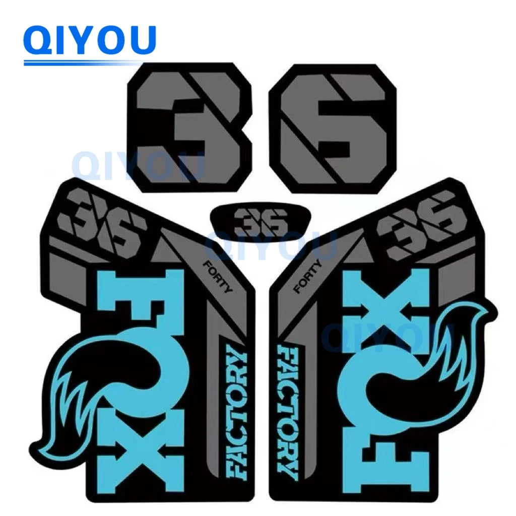 Foxs Aufkleber 36 38 34, All-Terrain-Fahrrad, Autoaufkleber