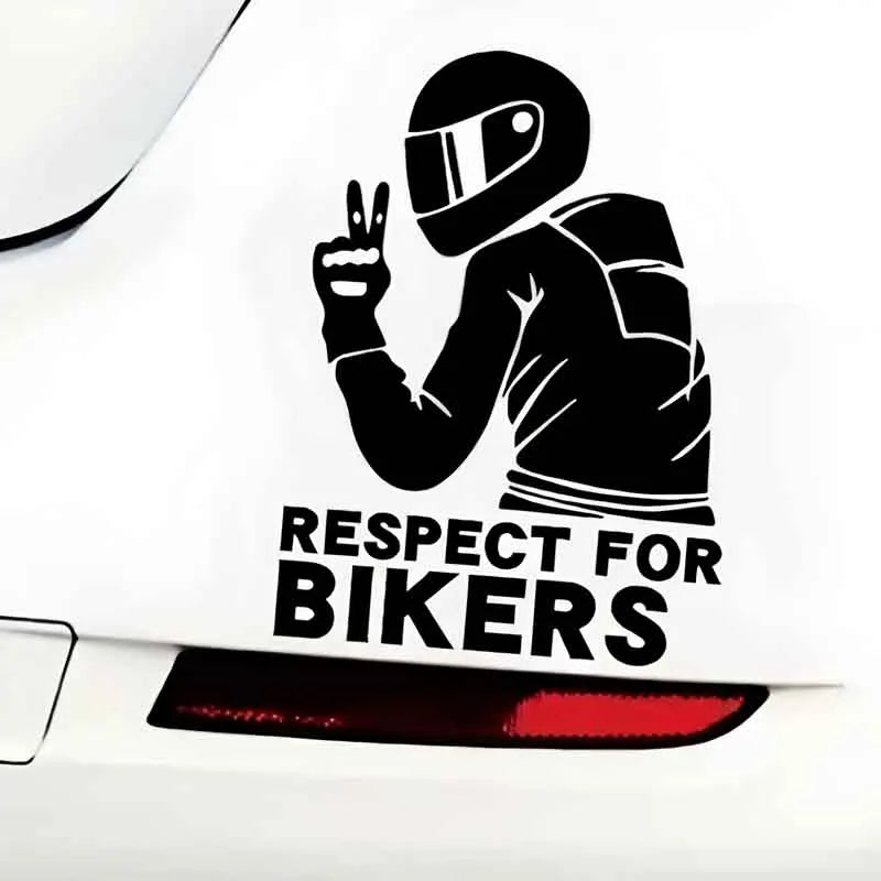 A motorcycle rider with a cool profile creative&funny stickers for cartoon fans&lover,high quality for car trucks motorcycles &l