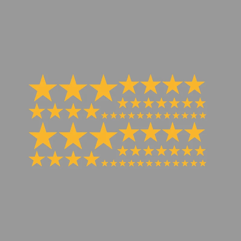 Reflektierender Autoaufkleber mit fünfzackigem Stern, kreativer Vinyl-Aufkleber für Laptop, Motorrad, wasserdicht und langlebig