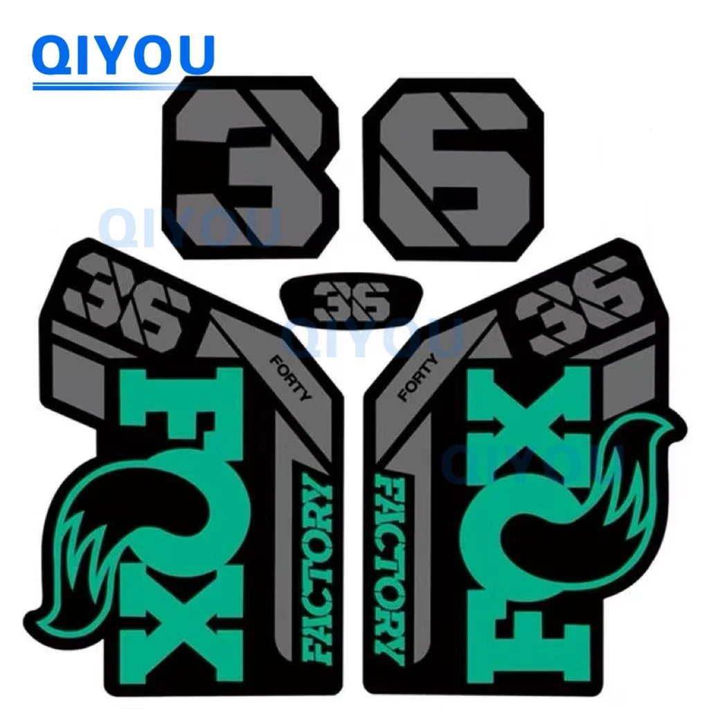 Foxs Aufkleber 36 38 34, All-Terrain-Fahrrad, Autoaufkleber