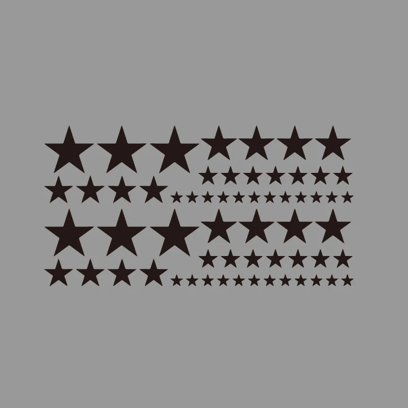 Reflektierender Autoaufkleber mit fünfzackigem Stern, kreativer Vinyl-Aufkleber für Laptop, Motorrad, wasserdicht und langlebig