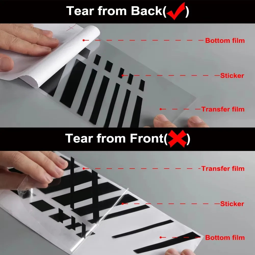 2Pcs Auto Seite Tür Aufkleber Auto Körper Trim Vinyl Film Aufkleber Für Audi BMW E39 E46 E91 Mercedes Benz citroen Acura VW Skoda Renault