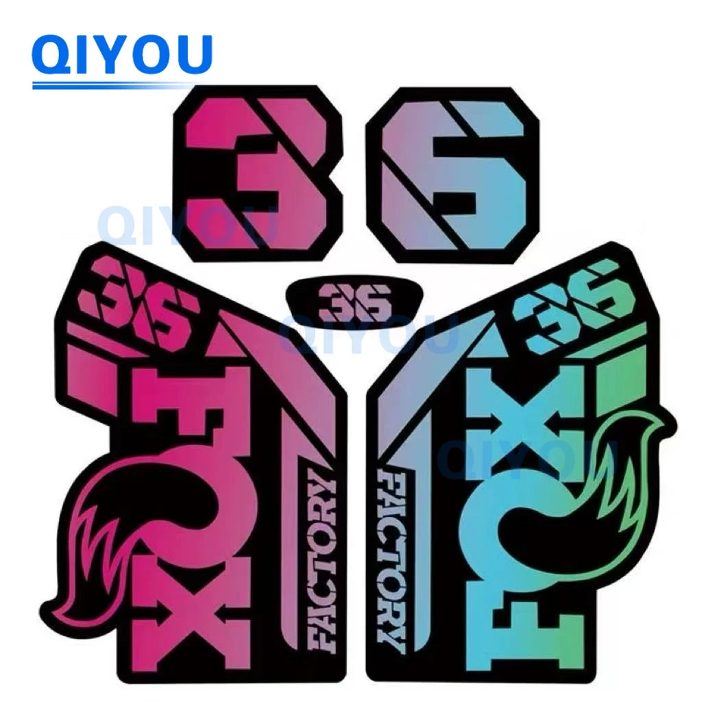 Foxs Aufkleber 36 38 34, All-Terrain-Fahrrad, Autoaufkleber