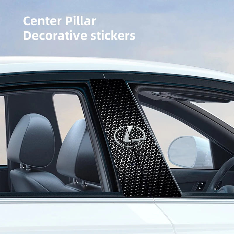 2Pcs Auto B-säule Aufkleber Tür Mitte Säule Anti-Scratch Aufkleber Für Seat Cupra FR Leon Ibiza Mk3 5F 6J Ateca Sportcoup Exeo
