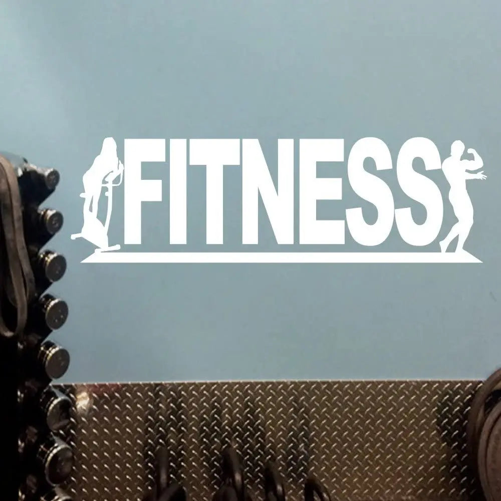 Moderne Fitness Club Gym Muskel Wandaufkleber Sport Bodybuilding Crossfit Langhantel Wandtattoo Vinyl Shop Dekor