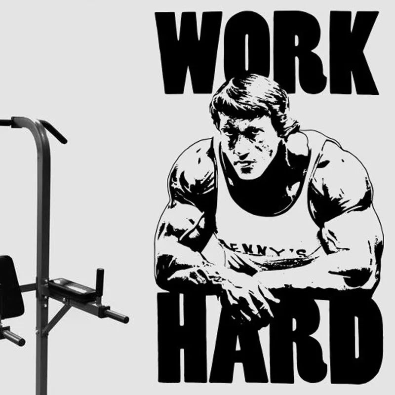 Bodybuilding gym fitness trainer sport muscle vinyl wand aufkleber gym fitness fans zimmer dekoration decals silhouette geschenke S2