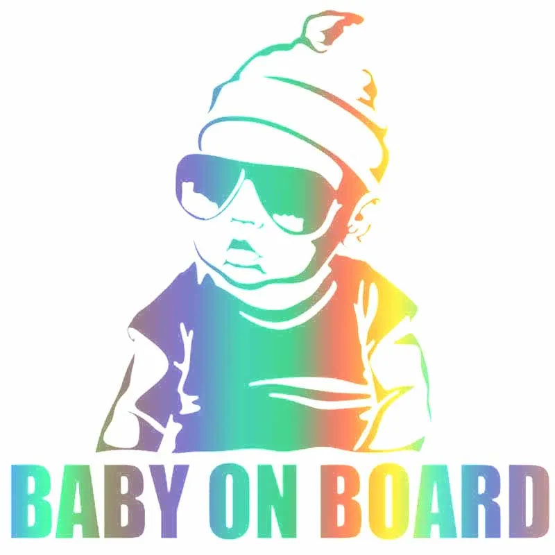 LYKX BABY AN BORD Kreative Mode Auto Aufkleber Schwanz Warnung Zeichen Vinyl Aufkleber