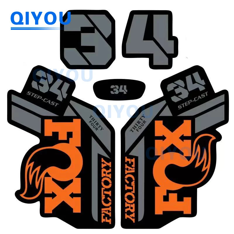 Foxs Aufkleber 36 38 34, All-Terrain-Fahrrad, Autoaufkleber